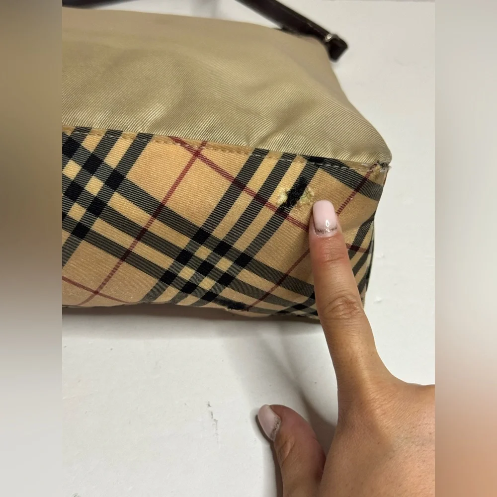 Vintage BURBERRY Blue Label Nylon Shoulder Bag